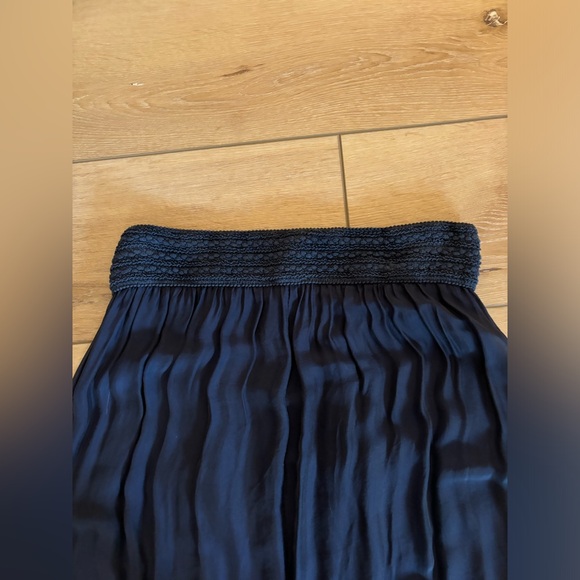Silk Blue Maxi Skirt by M. made in Italy - Picture 2 of 6